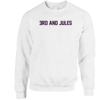 Load image into Gallery viewer, 3rd and Jules Julian Edelman MVP New England Football Fan T Shirt - image_9c37cd00-7479-4ba9-b3cc-c1d1bf8b9fc3