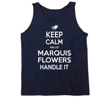 Load image into Gallery viewer, Marquis Flowers Keep Calm New England Football Fan T Shirt - image_9f0c77ac-0bc6-42e3-a5a4-aa8fc5c60c90