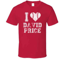Load image into Gallery viewer, David Price I Heart Boston Baseball Fan T Shirt - image_9f1cd825-2a7b-495e-83aa-eea4d27fb705