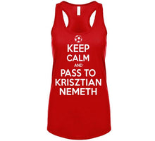 Load image into Gallery viewer, Krisztian Nemeth Keep Calm Pass To New England Soccer T Shirt - image_9f77ddee-6ee9-4310-8870-d554c0020ffb