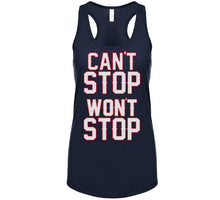 Load image into Gallery viewer, Cant Stop Wont Stop New England Football Fan T Shirt - image_a0063cb8-18ff-4e48-bf63-d2658d09f558