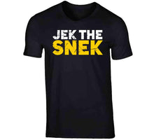 Load image into Gallery viewer, Jek The Snek Jake Debrusk Boston Hockey Fan T Shirt - image_a09be03b-b4ab-4048-87ab-4ee1f15e4f66