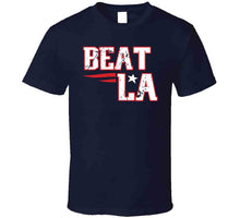 Load image into Gallery viewer, Beat La Football New England Fan Distressed T Shirt - image_a11a2d92-21e5-4d8e-8543-3a7caf773d3a