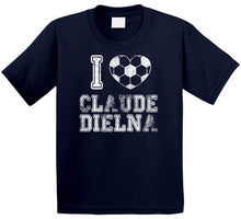 Load image into Gallery viewer, Claude Dielna I Heart New England Soccer T Shirt - image_a1b36216-be0a-4375-9943-e501489e83c0
