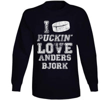 Load image into Gallery viewer, Anders Bjork I Love Boston Hockey Fan T Shirt - image_a2031976-10a2-42d2-8288-103901d2d455