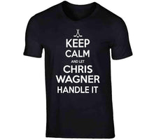 Load image into Gallery viewer, Chris Wagner Keep Calm Boston Hockey Fan T Shirt - image_a45aaeda-5bce-407a-8fc3-7a4f5d8053b0