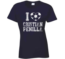 Load image into Gallery viewer, Cristian Penilla I Heart New England Soccer T Shirt - image_a4e72812-7a2c-4a2b-b65c-ee287dc428e4