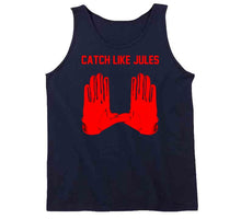 Load image into Gallery viewer, Julian Edelman Catch Like Jules New England Football Fan T Shirt - image_a5de61fd-9c94-46f8-8ad3-98ecba537355