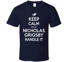 Load image into Gallery viewer, Nicholas Grigsby Keep Calm New England Football Fan T Shirt - image_a620d482-2641-452e-ab00-ec7253ad9a9a