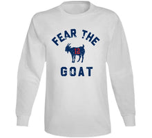 Load image into Gallery viewer, Fear The Goat Tom Brady New England Football Fan Distressed T Shirt - image_a6b220a7-e406-4bd5-877b-bf574023684b