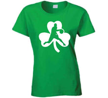 Load image into Gallery viewer, Kyrie Irving Boston Basketball Team Clover Silhouette Green T Shirt - image_a871b24d-5d50-447a-b7f6-31c36c643bb2