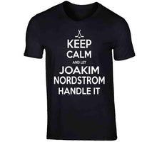 Load image into Gallery viewer, Joakim Nordstrom Keep Calm Boston Hockey Fan T Shirt - image_a96e8880-08ac-4447-b33b-2e6d59f8cb52