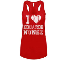 Load image into Gallery viewer, Eduardo Nunez I Heart Boston Baseball Fan T Shirt - image_aa698c77-eb49-4f37-84d2-0fefacd7430a