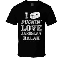 Load image into Gallery viewer, Jaroslav Halak I Love Boston Hockey Fan T Shirt - image_aaed0816-9ae5-456a-933c-d1c5abe1705a