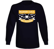 Load image into Gallery viewer, Brandon Carlo For President Boston Hockey Fan T Shirt - image_ab2d8293-c314-4585-8ad2-b3ddd61ecc9b