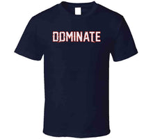 Load image into Gallery viewer, Dominate Distressed New England Football Fan T Shirt - image_ab4cb176-c5a7-4d55-b72e-f7fb59ebfa5e