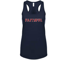 Load image into Gallery viewer, Boston Faithful Baseball Fan Distressed Navy T Shirt - image_ae25f70b-22fe-49da-9087-48f108f400ba