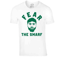 Load image into Gallery viewer, Boston Basketball Marcus Smart Fear The Smarf Fan T Shirt - image_aeded6d5-f3d9-4f37-a476-4429947860cd