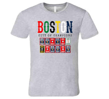 Load image into Gallery viewer, Boston City of Champions Boston Sports Fan Distressed T Shirt - image_afc651bb-e5af-4746-b49c-b9358af81528