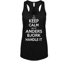 Load image into Gallery viewer, Anders Bjork Keep Calm Boston Hockey Fan T Shirt - image_b02ce111-98ae-453c-a89b-668be5d5d39b