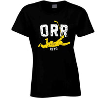 Load image into Gallery viewer, Bobby Orr Score And Soar Distressed Boston Hockey Fan T Shirt - image_b0ebcb2b-3a68-456f-b80c-daf56068e89d