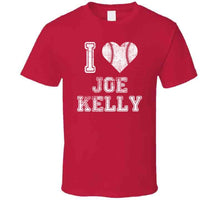 Load image into Gallery viewer, Joe Kelly I Heart Boston Baseball Fan T Shirt - image_b41dc2ae-49ef-4c83-9da9-64b4b426fa8e