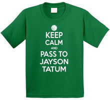 Load image into Gallery viewer, Jayson Tatum Keep Calm Boston Basketball Fan T Shirt - image_b4c5a799-fb01-4b80-8f2b-2d56af77d7c8