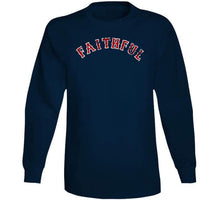 Load image into Gallery viewer, Boston Faithful Baseball Fan Distressed Navy V2 T Shirt - image_b52aa9d0-c90a-4f79-ad36-372645dc9a0a