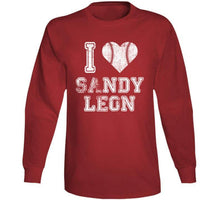 Load image into Gallery viewer, Sandy Leon I Heart Boston Baseball Fan T Shirt - image_b5ae52d2-0ed7-4181-8a5e-24b3c5489287