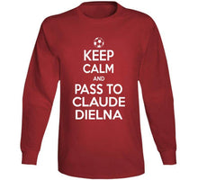 Load image into Gallery viewer, Claude Dielna Keep Calm Pass To New England Soccer T Shirt - image_b6d6d9c0-1980-46bc-af51-9fb145789b42