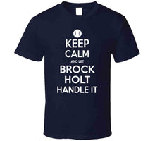 Load image into Gallery viewer, Brock Holt Keep Calm Boston Baseball Fan T Shirt - image_b752de71-e15d-4d57-960e-dd1168907a51