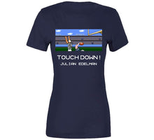 Load image into Gallery viewer, Julian Edelman Tecmo Bowl Touchdown New England Football Fan T Shirt - image_b8c64045-c841-44bd-9ff6-f43dffa9cb2c