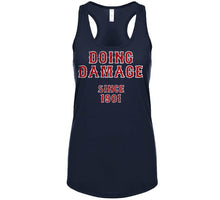 Load image into Gallery viewer, Doing Damage Since 1901 Boston Baseball Fan T Shirt - image_b93f4fe3-81cc-40de-9dd6-c3cb2b42ebff
