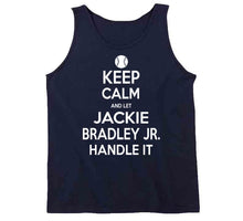 Load image into Gallery viewer, Jackie Bradley Jr Keep Calm Boston Baseball Fan T Shirt - image_b99c1c0f-bca8-4427-9cc3-ce6b3bbd108d