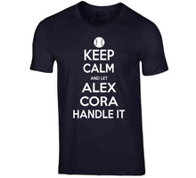 Load image into Gallery viewer, Alex Cora Keep Calm Boston Baseball Fan T Shirt - image_ba79fc5c-f22a-4a8f-a46a-ca6898c18101