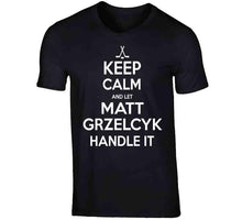 Load image into Gallery viewer, Matt Grzelcyk Keep Calm Boston Hockey Fan T Shirt - image_bac82c55-ce3c-4cd8-b327-75e78e2367e3