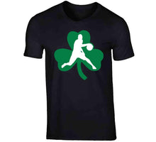 Load image into Gallery viewer, Kyrie Irving Boston Basketball Team Clover Silhouette Black T Shirt - image_bafe43cc-796b-4f0d-a208-fd90c5d55bc2