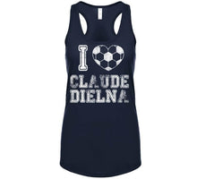 Load image into Gallery viewer, Claude Dielna I Heart New England Soccer T Shirt - image_bb2d525e-4138-42e9-a30f-c8a851aef4fb