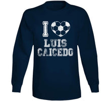 Load image into Gallery viewer, Luis Caicedo I Heart New England Soccer T Shirt - image_bd8db738-002a-471a-bae1-4c5d0ff7e620