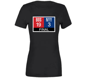 Boston Scoreboard 19 To 3 New York Rivalry Baseball Fan T Shirt - image_bda46cf1-2aee-4de9-b07e-3ccf174b1414