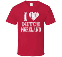 Load image into Gallery viewer, Mitch Moreland I Heart Boston Baseball Fan T Shirt - image_be514435-ac85-4ff1-a5e8-e334b41ed3e9