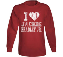 Load image into Gallery viewer, Jackie Bradley Jr I Heart Boston Baseball Fan T Shirt - image_bee8e3ac-80fb-44af-9eee-50c481bc8341