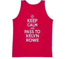 Load image into Gallery viewer, Kelyn Rowe Keep Calm Pass To New England Soccer T Shirt - image_bf407a05-a31f-494c-b579-8d8add134fc6