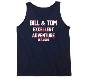 Bill And Tom Excellent Adventure Est 2000 New England Football Fan T Shirt - image_bf7ff07a-811a-4fc7-9d40-dfe126cb3bd5