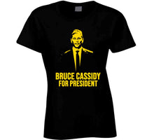 Load image into Gallery viewer, Bruce Cassidy For President Boston Hockey Fan v2 T Shirt - image_c09a5c1d-ef8d-4b78-ada4-1c7ef2b98f62