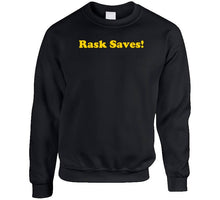 Load image into Gallery viewer, Rask Saves Tuukka Rask Boston Hockey Fan T Shirt - image_c18e19a5-83ca-4225-9aa0-38edd7e35add