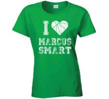 Load image into Gallery viewer, Marcus Smart I Heart Boston Basketball Fan T Shirt - image_c2f3ab0a-d4a2-4975-a359-3c2700fcc3e3