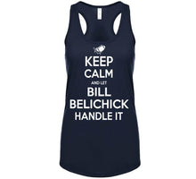 Load image into Gallery viewer, Bill Belichick Keep Calm New England Football Fan T Shirt - image_c4c66d97-aa64-4875-9d2d-010487cc92e4