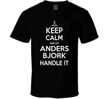 Load image into Gallery viewer, Anders Bjork Keep Calm Boston Hockey Fan T Shirt - image_c51b430b-480b-4f37-8ba7-5d454e247602