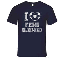 Load image into Gallery viewer, Femi Hollinger Janzen I Heart New England Soccer T Shirt - image_c537aa0b-c2fc-4d6e-924a-9c817cfef7cd